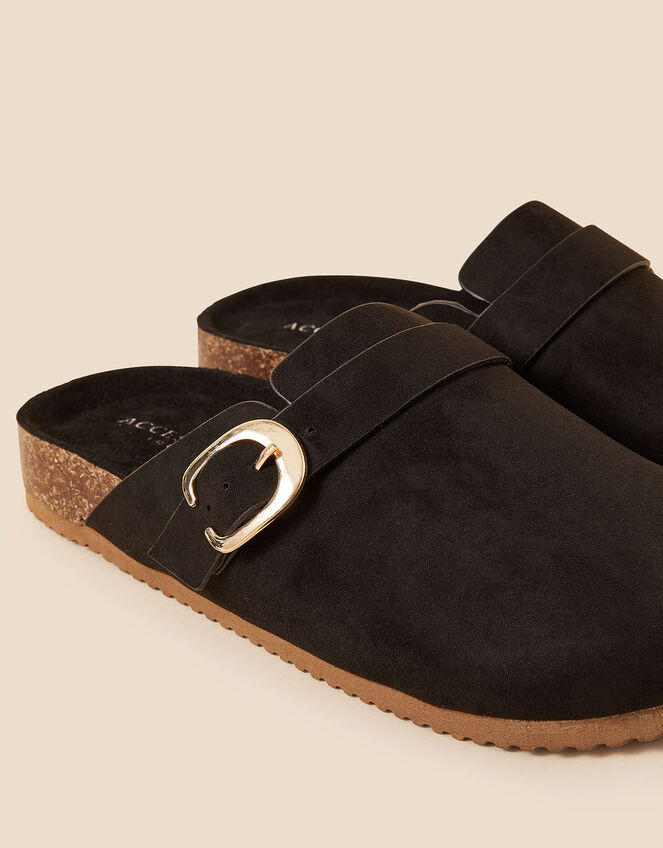 Buckle Detail Clogs, Black (BLACK), large