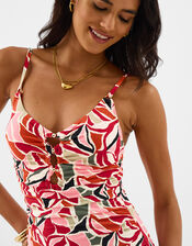 Abstract Cut Out Swimsuit, Multi (MULTI), large