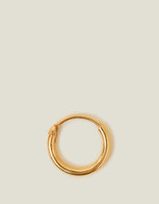 14ct Gold-Plated Single Hoop Earring, , large