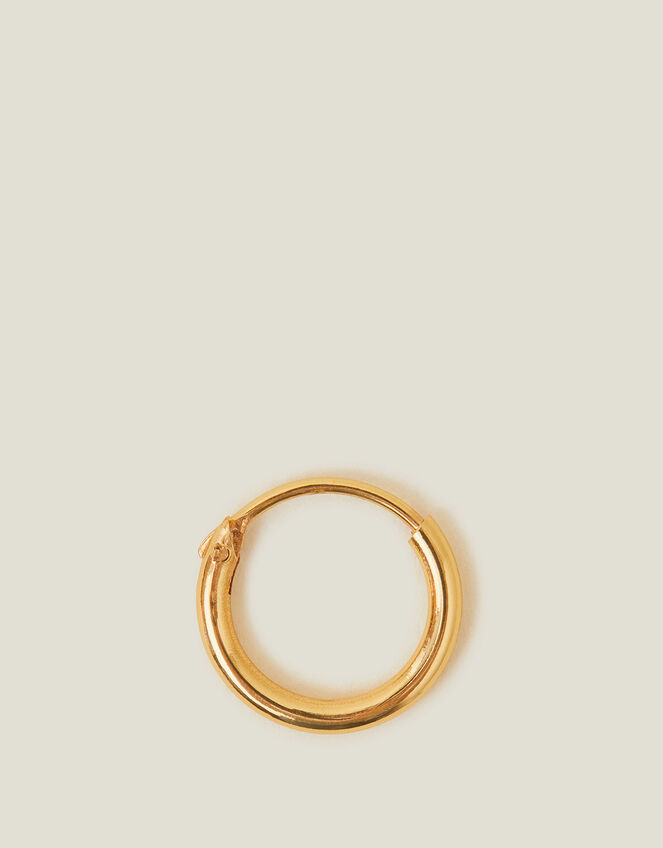 14ct Gold-Plated Single Hoop Earring, , large