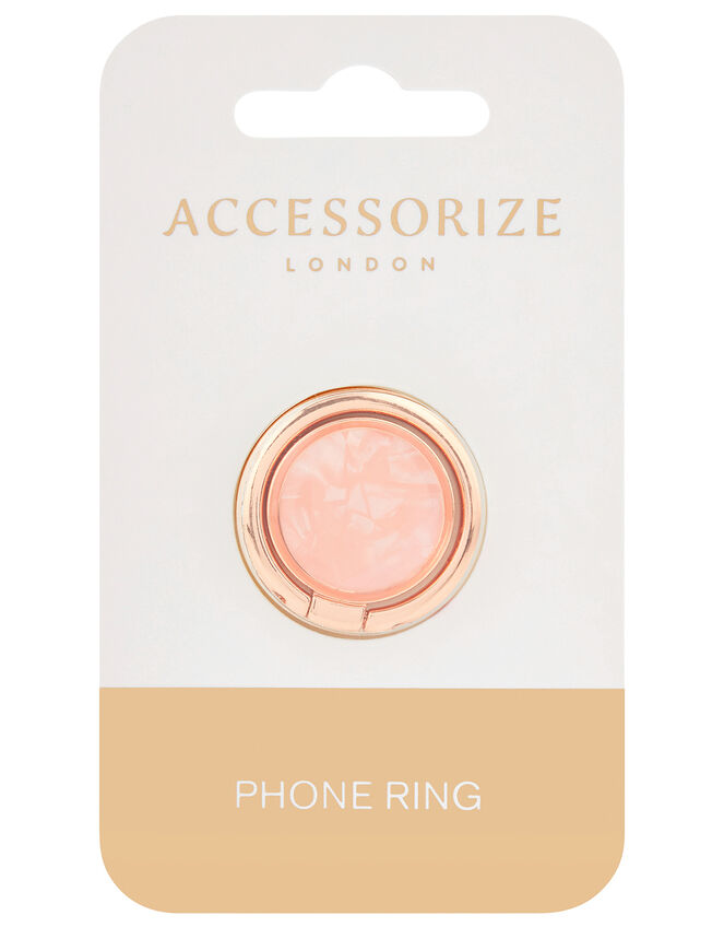 Resin Phone Ring, Gold (ROSE GOLD), large