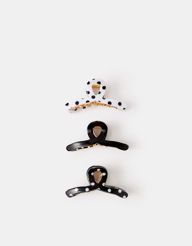 3-Pack Mini Polka Dot Twist Claw Clips, , large