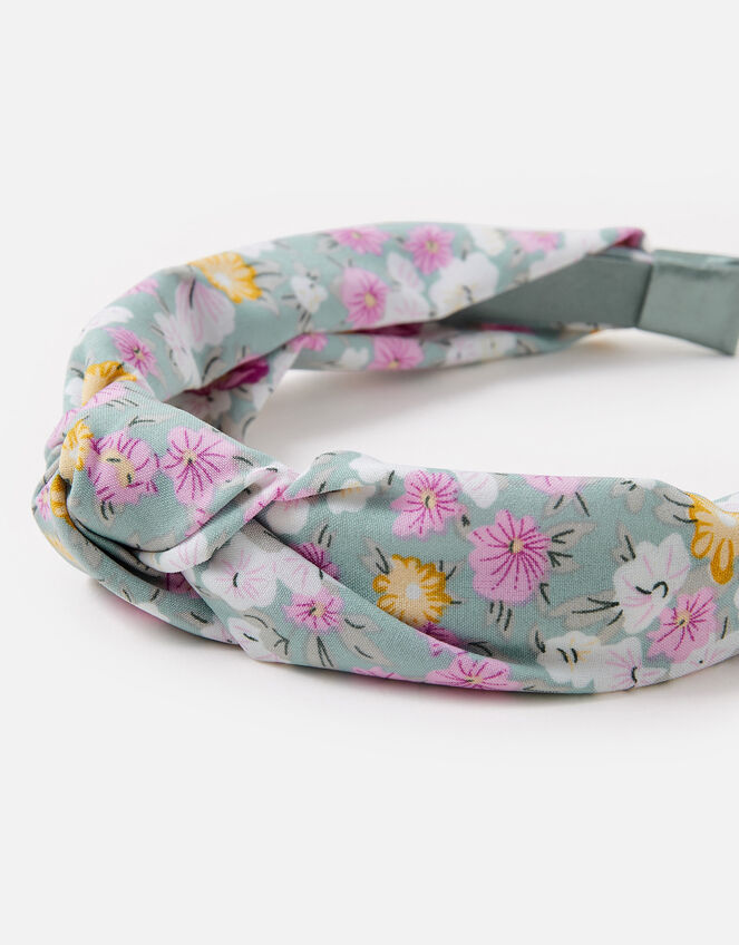 Ditsy Print Knot Headband, , large