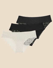 No VPL Spot Brazilian Briefs Set of Three, Multi (ASSORTED), large