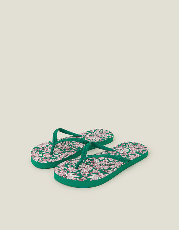 Jaipur Print Flip Flops, Multi (BRIGHTS MULTI), large