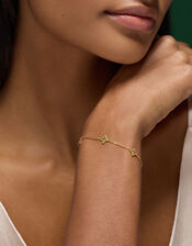 Stainless Steel Clover Station Bracelet, , large