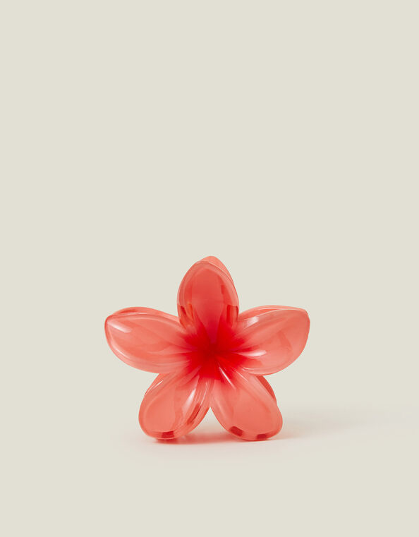 Tropical Flower Claw Clip Orange, , large
