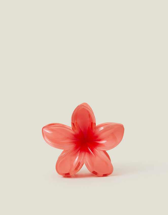 Tropical Flower Claw Clip Orange, , large