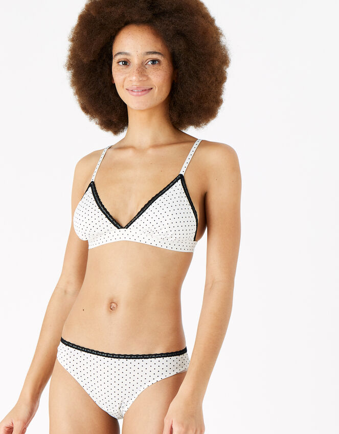 Polka Dot Briefs, Cream (CREAM), large