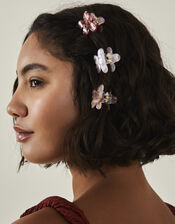 3-Pack Mini Flower Claw Clips, , large