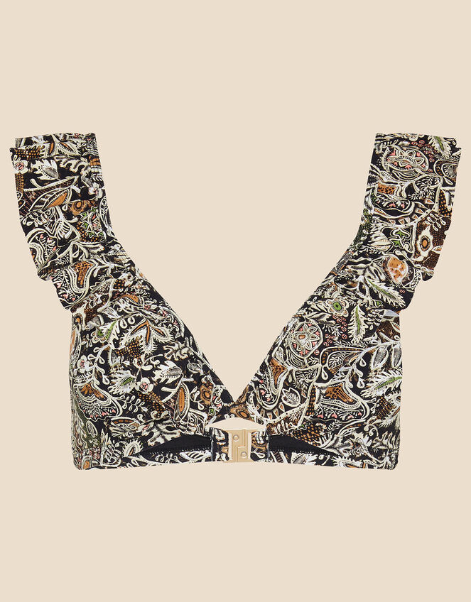 Bohemian Floral Bikini Top, Natural (NATURAL), large