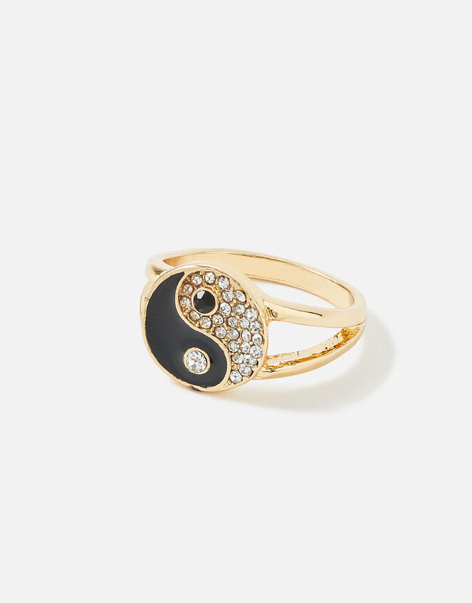 Eye Candy Yin and Yang Ring, Black (BLACK), large