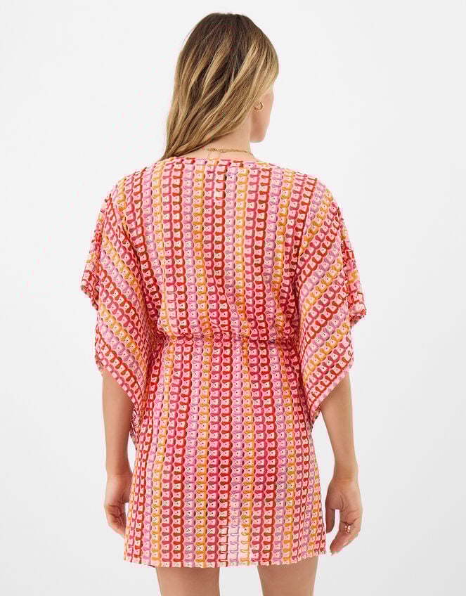 Crochet Mini Kaftan, Multi (BRIGHTS MULTI), large