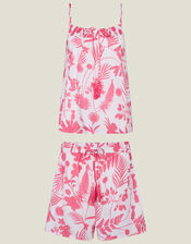Floral Vest Pyjama Set, Pink (PINK), large