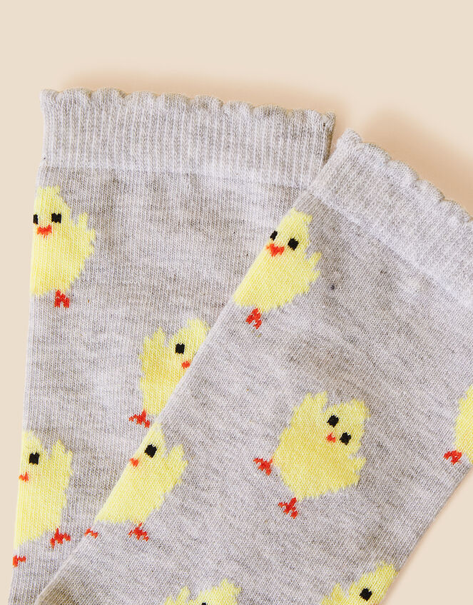 All Over Chick Print Socks, , large