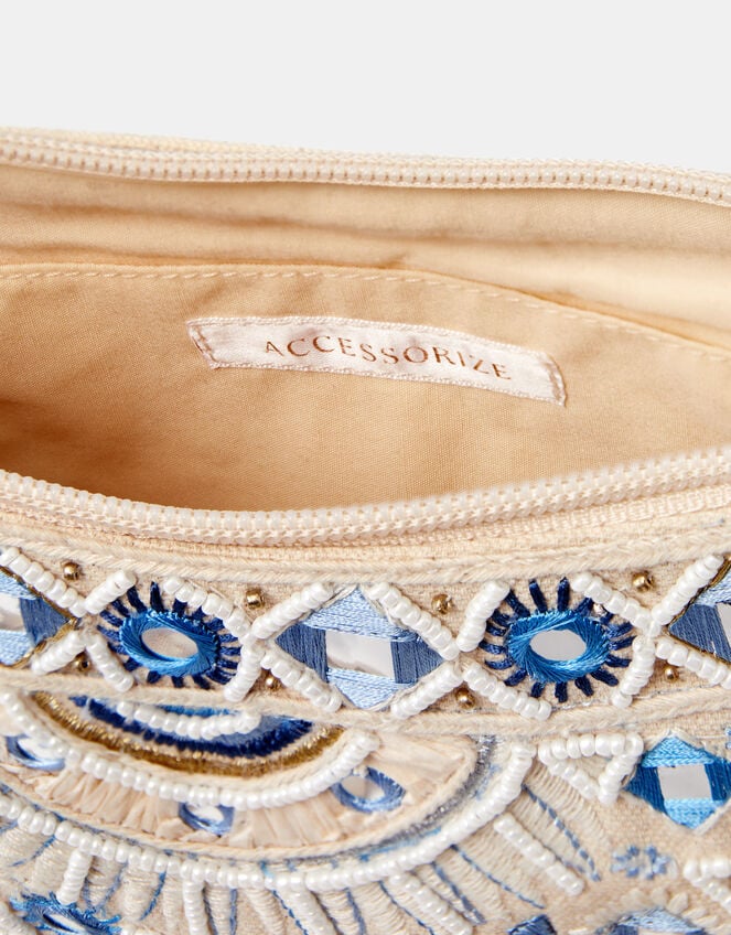 Celestial Embroidered Sling Crossbody Bag, , large