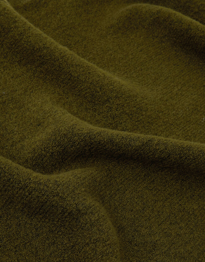 Plain Knitted Triangle Scarf, , large