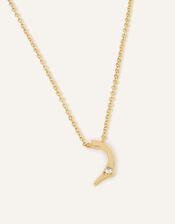 14ct Gold-Plated Arabic Initial Pendant Necklace - D (Daal), , large