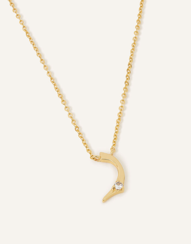 14ct Gold-Plated Arabic Initial Pendant Necklace - D (Daal), , large