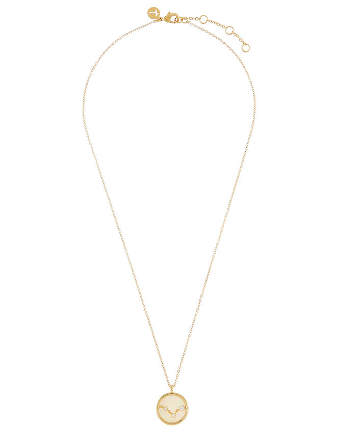 Gold-Plated Constellation Necklace - Pisces, , large