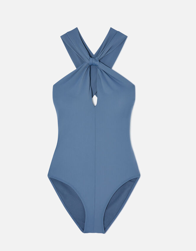 High Neck Swimsuit, Grey (GREY), large