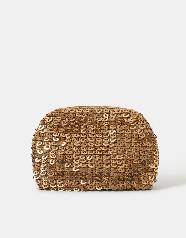 Sequin Woven Clutch Bag, , large