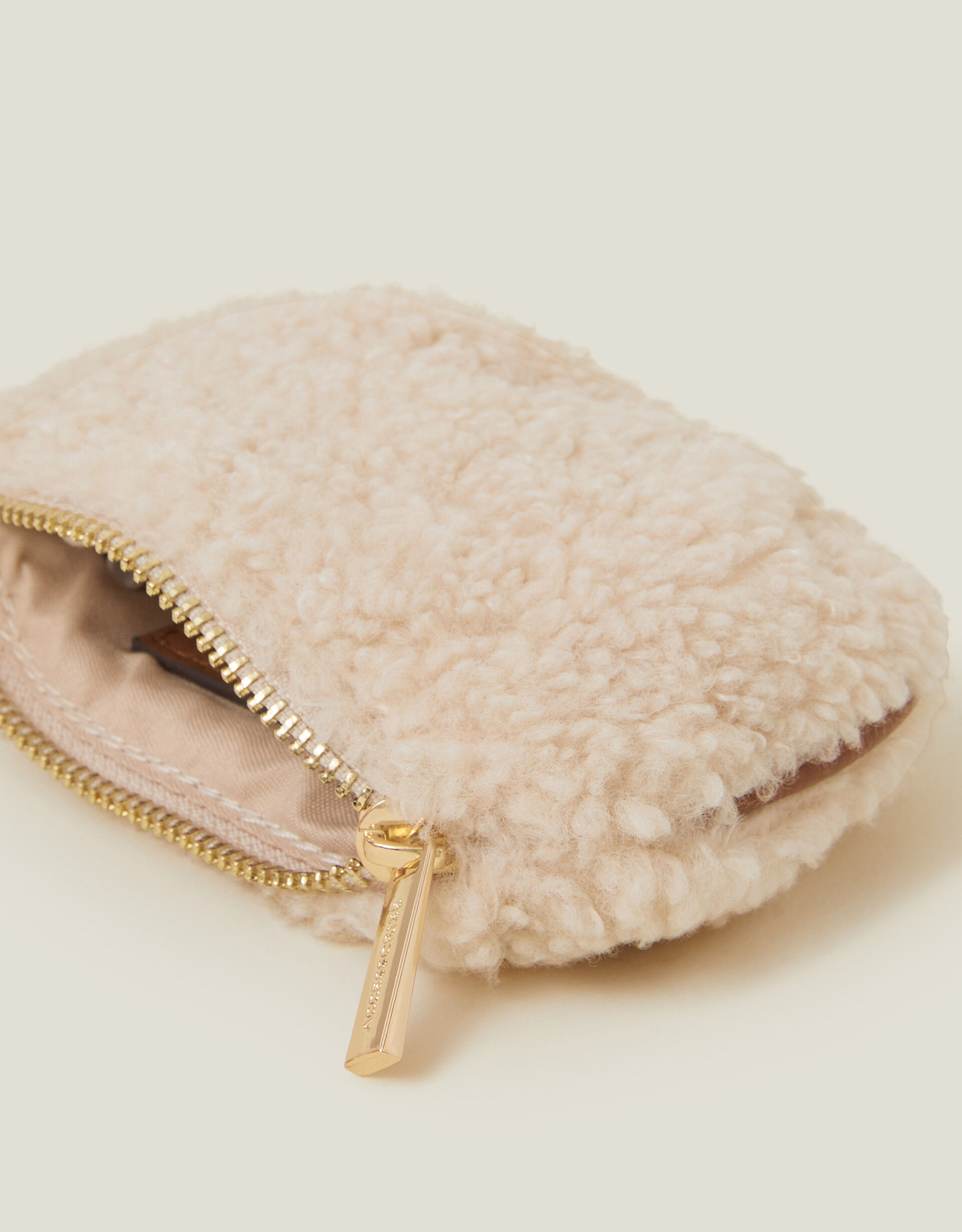 Faux Shearling Coin Purse Purses Cardholders Accessorize Global