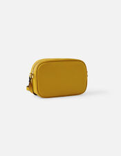 Twist Lock Cross-Body Bag, Yellow (OCHRE), large