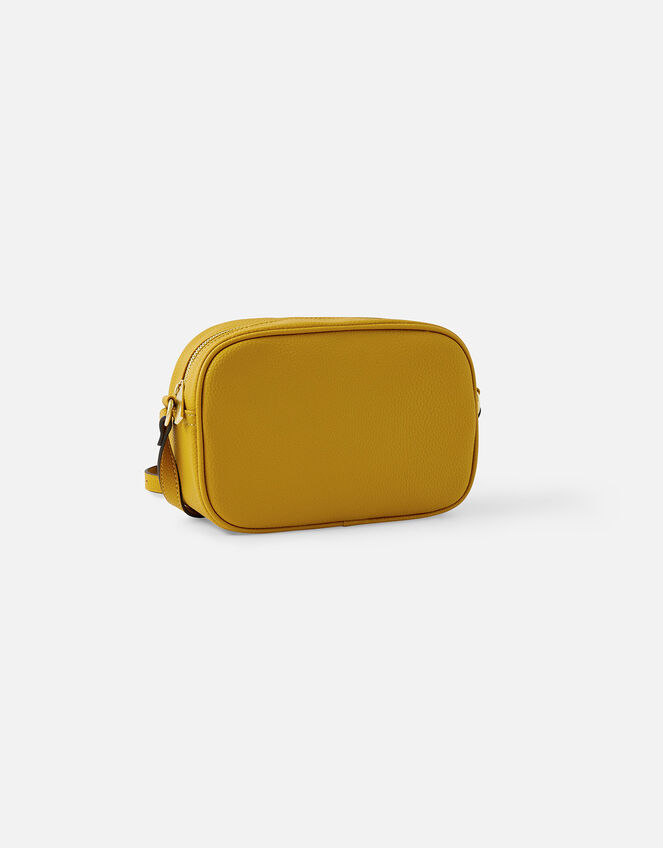 Twist Lock Cross-Body Bag, Yellow (OCHRE), large