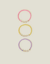 3-Pack Girls BBF Bead Friendship Bracelets, , large