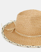 Mono Brim Fedora Hat, , large