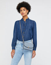 Edie Cross-Body Bag, Blue (BLUE), large
