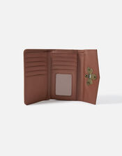 Bee Twist Lock Purse, Tan (TAN), large