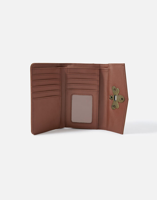 Bee Twist Lock Purse, Tan (TAN), large