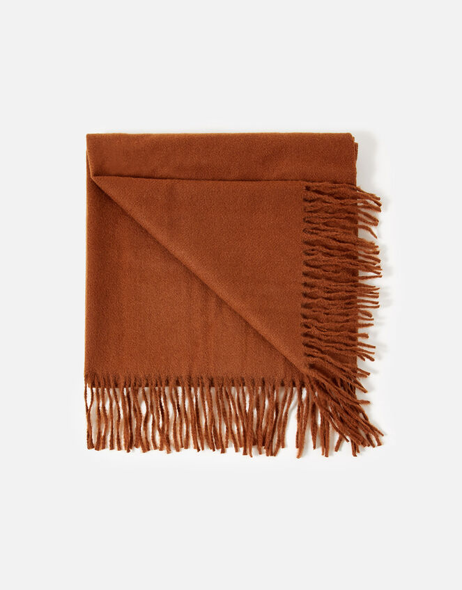 Holly Super-soft Blanket Scarf, Brown (BROWN), large