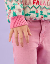 Girls Christmas Nail Stickers, , large