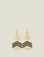 Chevron Drop Earrings, , large