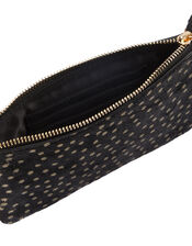 Leather Spot Pouch Bag, , large
