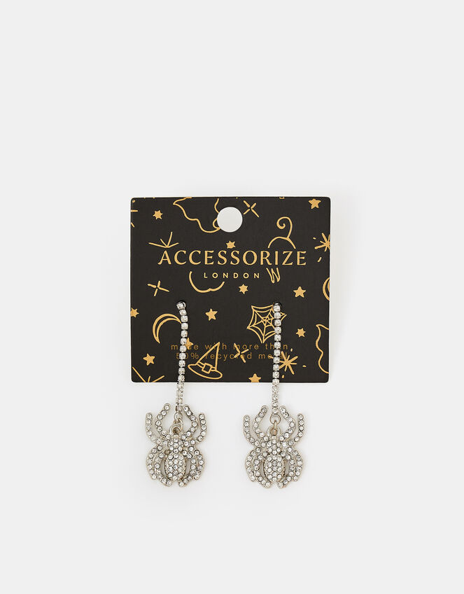 Halloween Spider Drop Earrings, , large