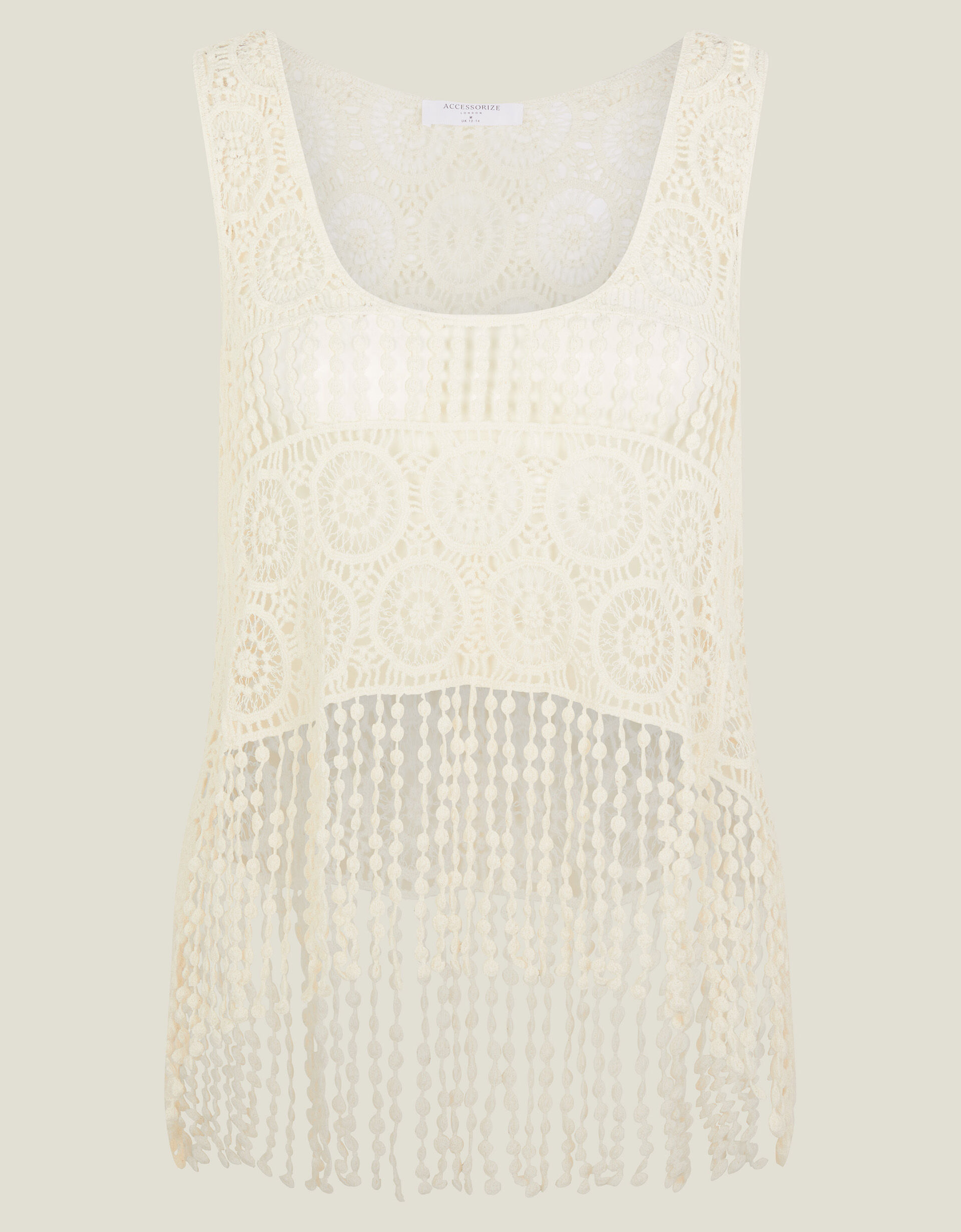 Sheer crochet top on sale