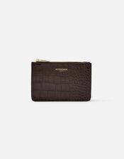 Croc Coin Purse , Brown (CHOCOLATE), large
