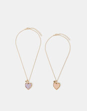 2-Pack Girls Friendship Locket Necklaces, , large