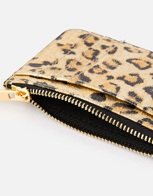 Leopard Metallic Card Holder | Card holders | Accessorize UK