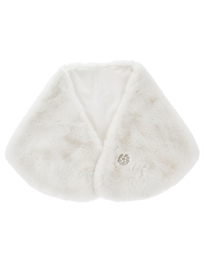 Luxe Faux Fur Bridal Tippet, , large