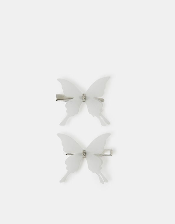 2-Pack Girls Butterfly Hair Clips, , large