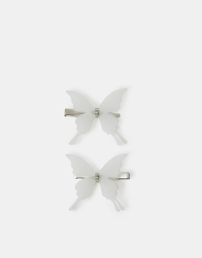 2-Pack Girls Butterfly Hair Clips, , large