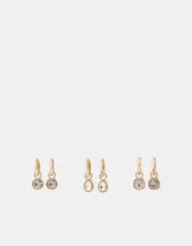 3-Pack Teardrop Hoop Earrings , , large