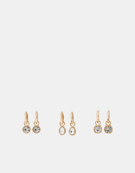 3-Pack Teardrop Hoop Earrings , , large