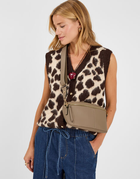 Crossbody Sling Bag, Brown (MOCHA), large