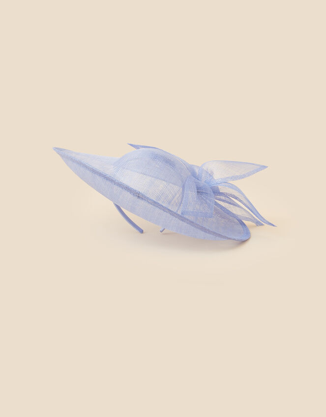 Flower Statement Disc Fascinator, Blue (BLUE), large